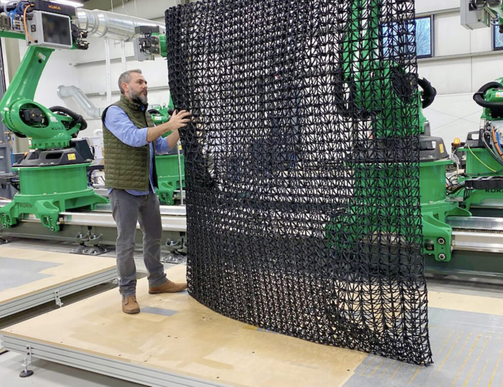 StoPanel 3DP Printed Wall Panels using patented C-Fab® technology (Image Courtesy of Branch Technology)